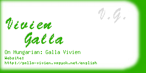 vivien galla business card